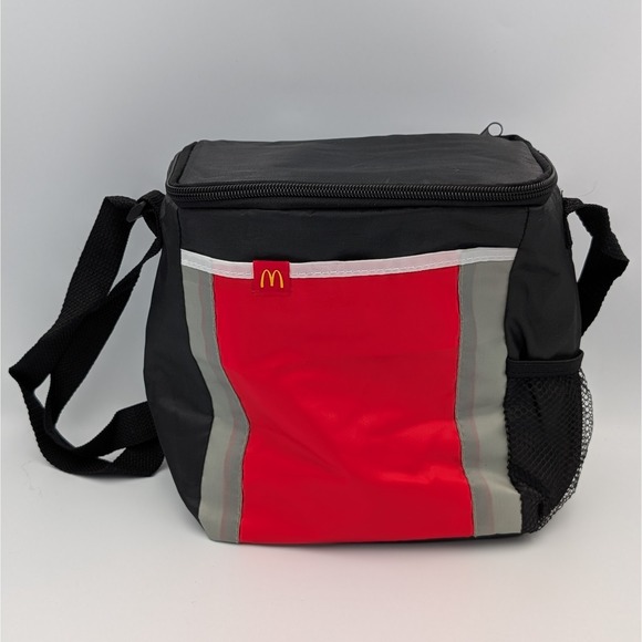 McDonald's Other - McDonalds Employee Exclusive Insulated Lunch Bag Cooler Black Red Shoulder Strap